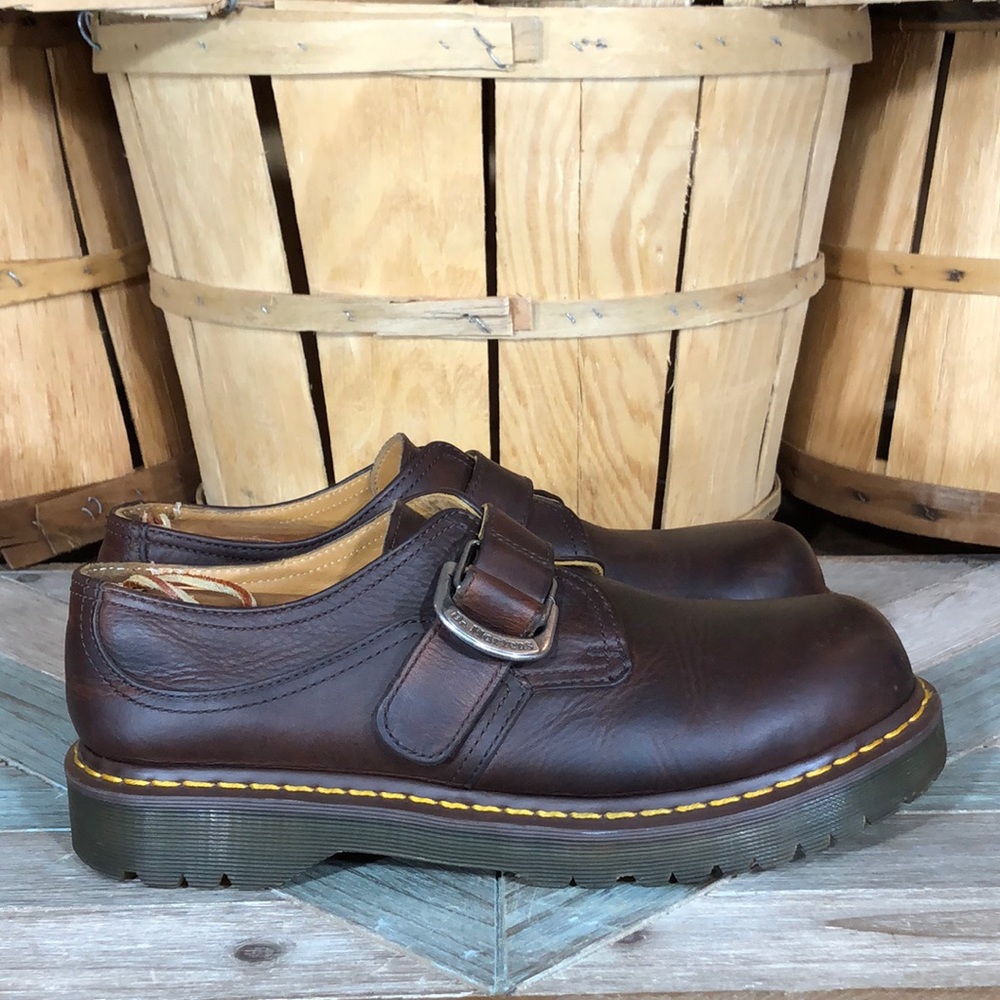 Dr. Martens 8314 Oiled Leather Monkstrap Oxfords